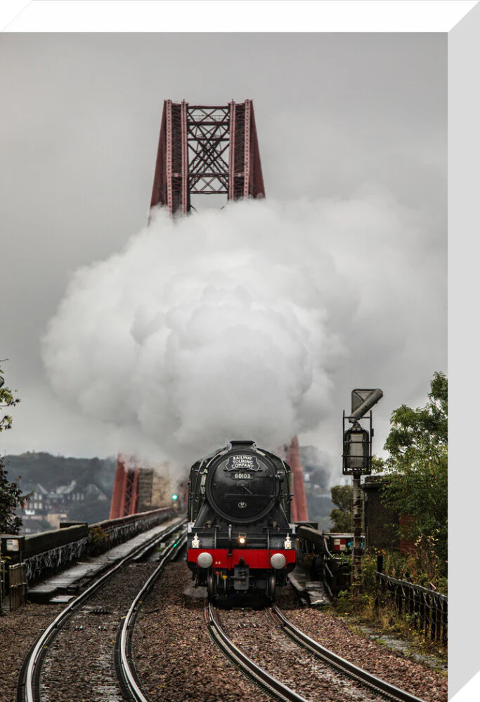 Flying Scotsman crossing the Forth Bridge on 8th October 2023. - Image 65