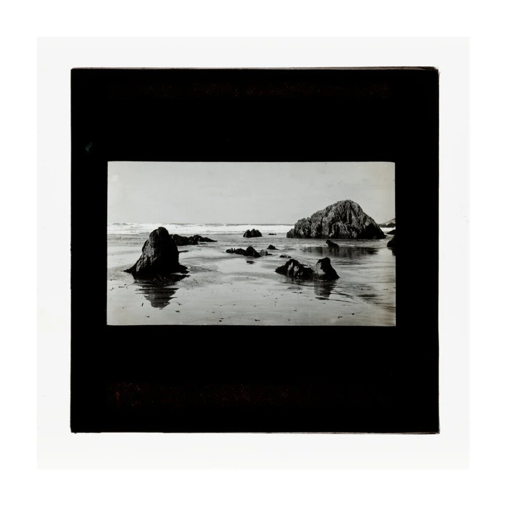 A magic lantern slide of a seascape by Birt Acres, c. 1893. - Image 24