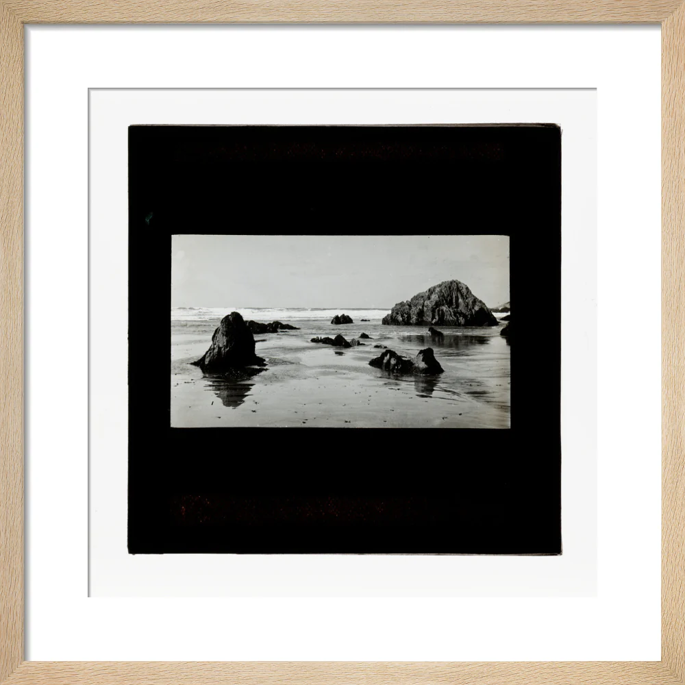 A magic lantern slide of a seascape by Birt Acres, c. 1893. - Image 6