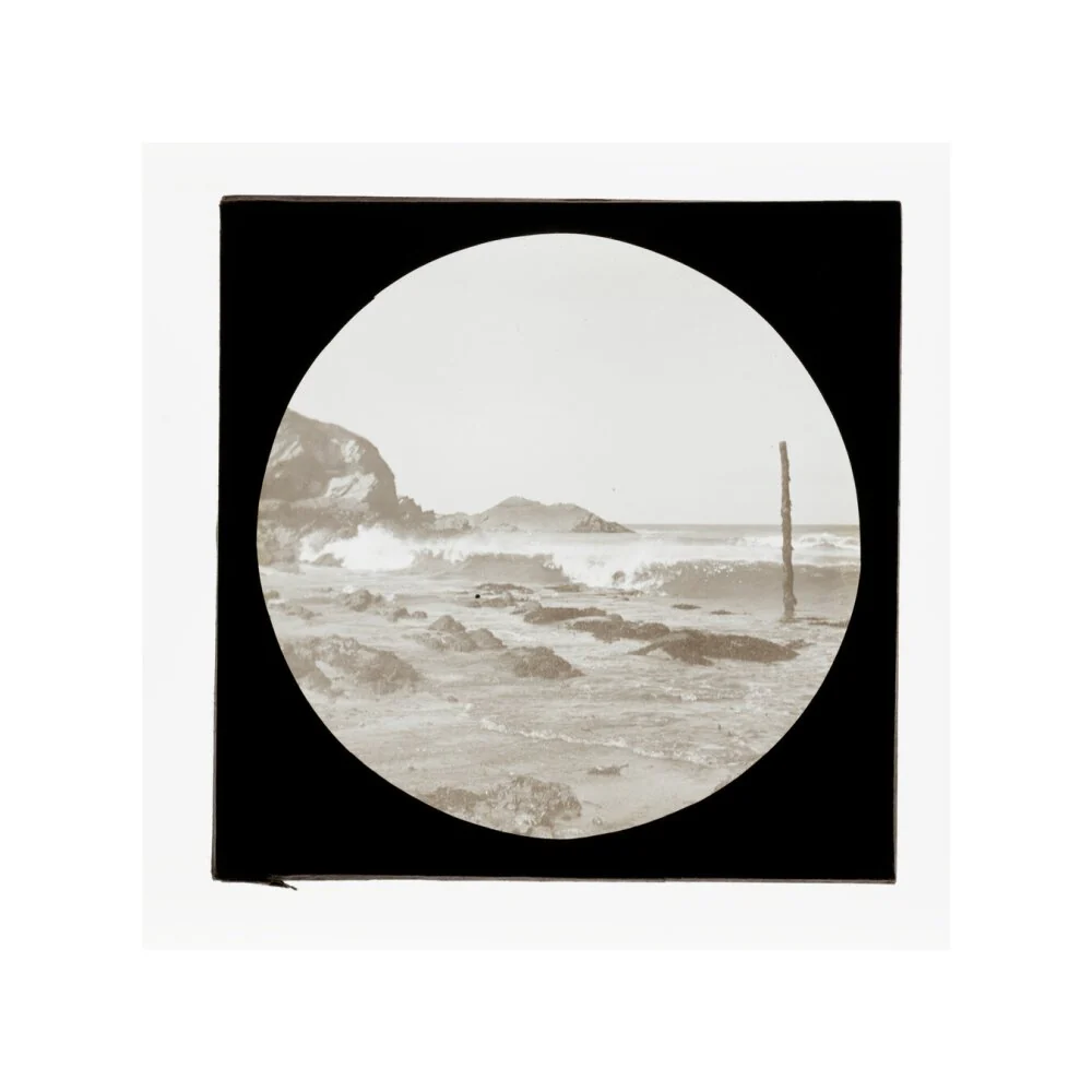A magic lantern slide of a seascape by Birt Acres, c. 1893. - Image 22
