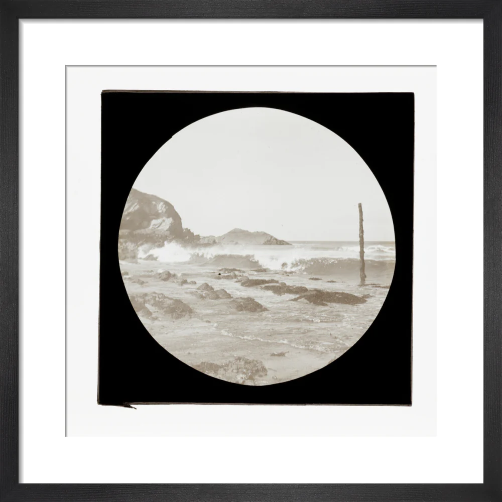 A magic lantern slide of a seascape by Birt Acres, c. 1893. - Image 3