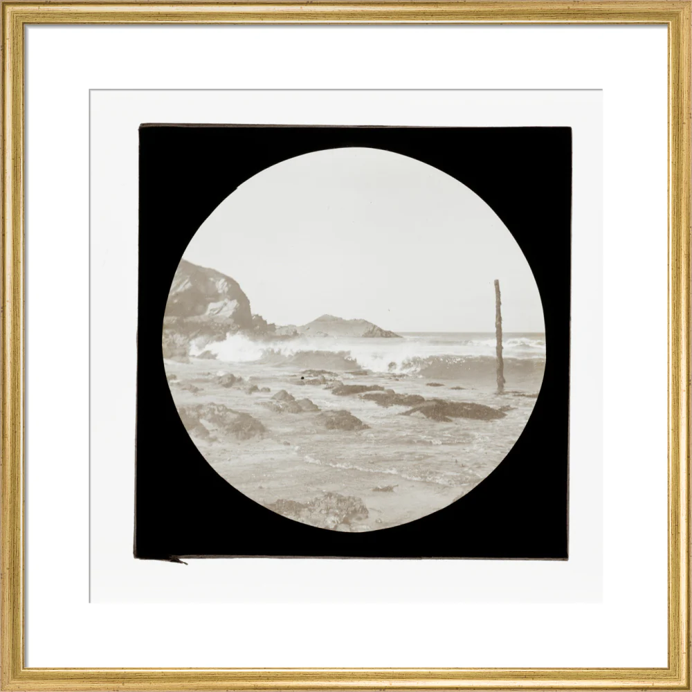 A magic lantern slide of a seascape by Birt Acres, c. 1893. - Image 38
