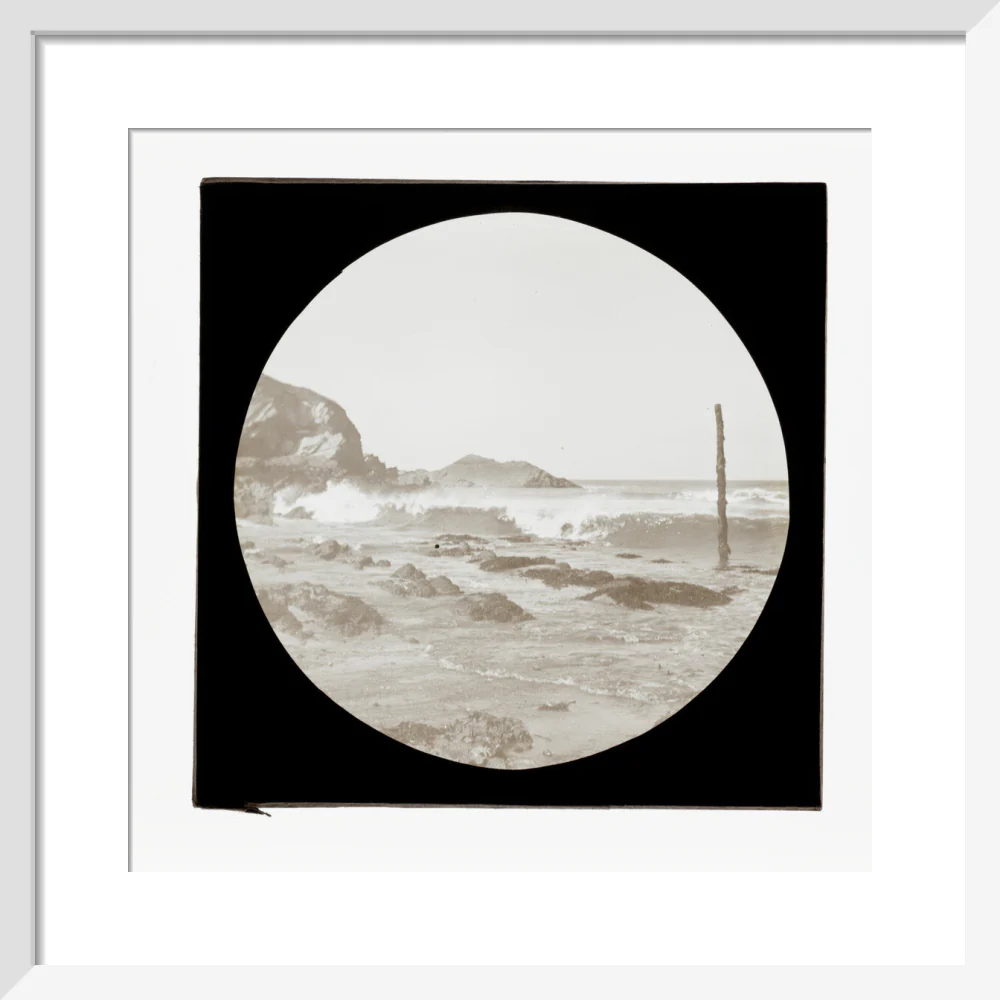 A magic lantern slide of a seascape by Birt Acres, c. 1893. - Image 4