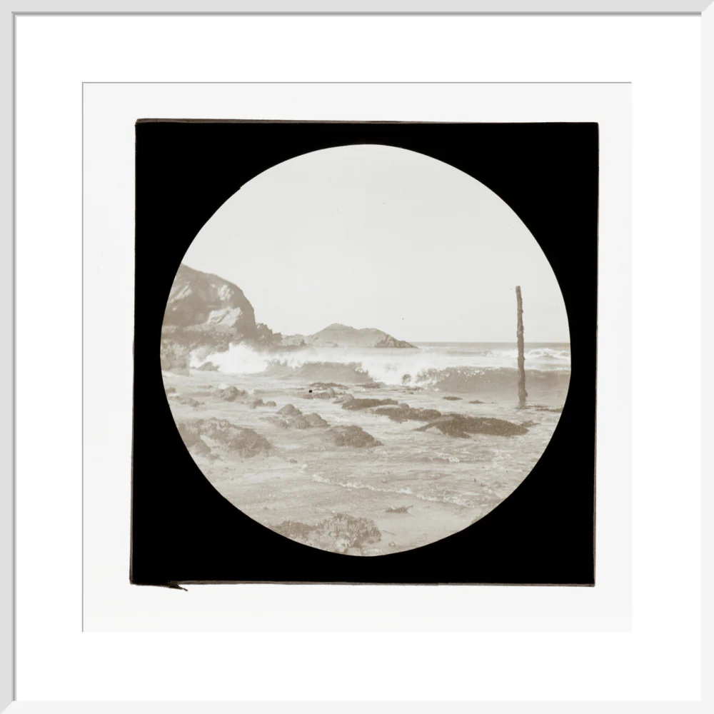 A magic lantern slide of a seascape by Birt Acres, c. 1893. - Image 42