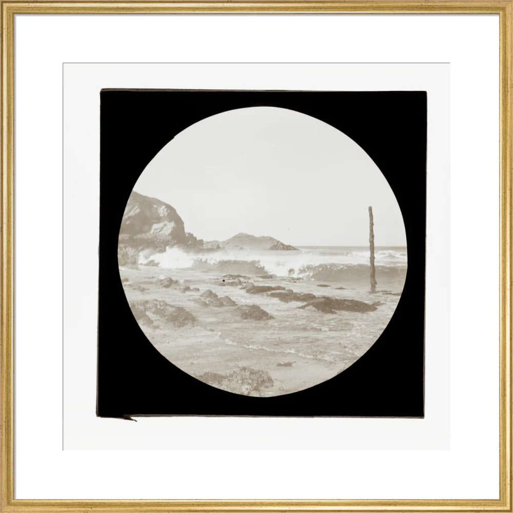 A magic lantern slide of a seascape by Birt Acres, c. 1893. - Image 43