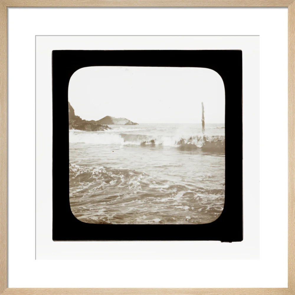A magic lantern slide of a seascape by Birt Acres, c. 1893. - Image 11