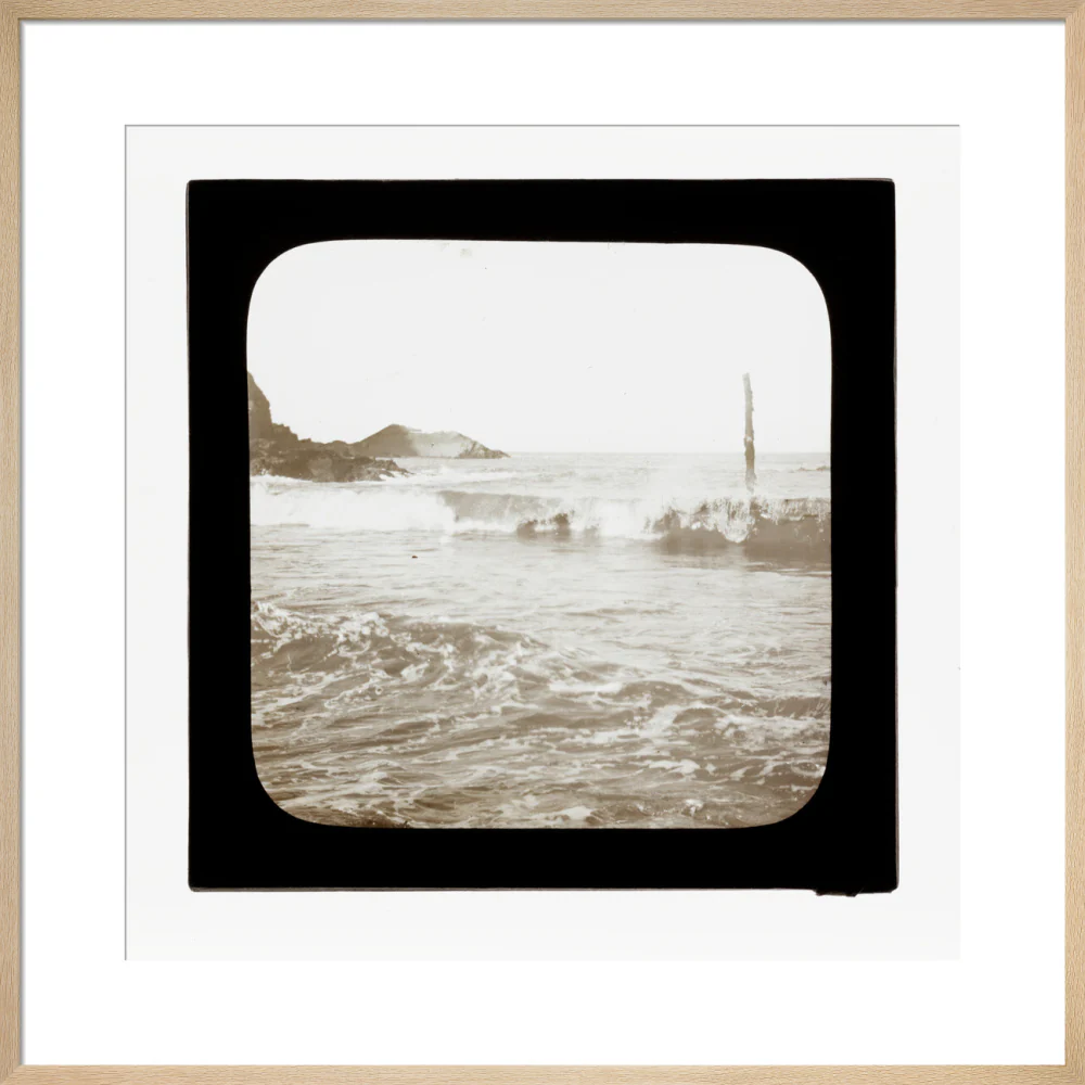 A magic lantern slide of a seascape by Birt Acres, c. 1893. - Image 16