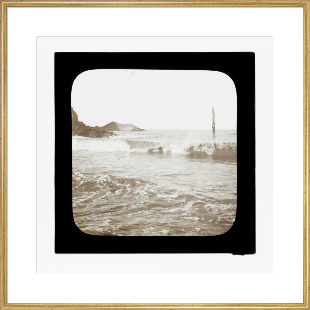 A magic lantern slide of a seascape by Birt Acres, c. 1893. - Image 20
