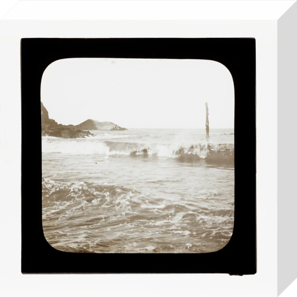 A magic lantern slide of a seascape by Birt Acres, c. 1893. - Image 26
