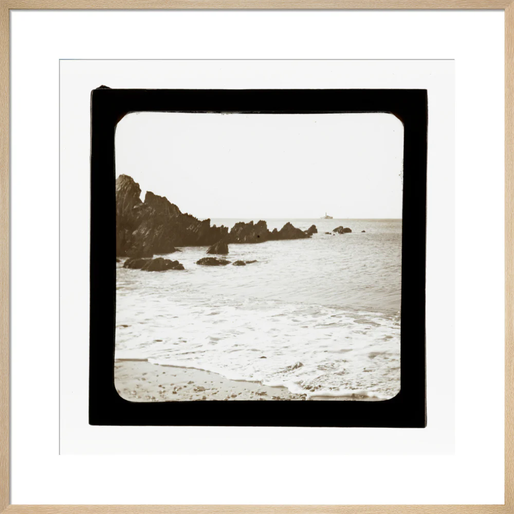 A magic lantern slide of a seascape by Birt Acres, c. 1893. - Image 16
