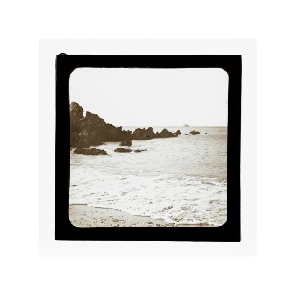 A magic lantern slide of a seascape by Birt Acres, c. 1893. - Image 22