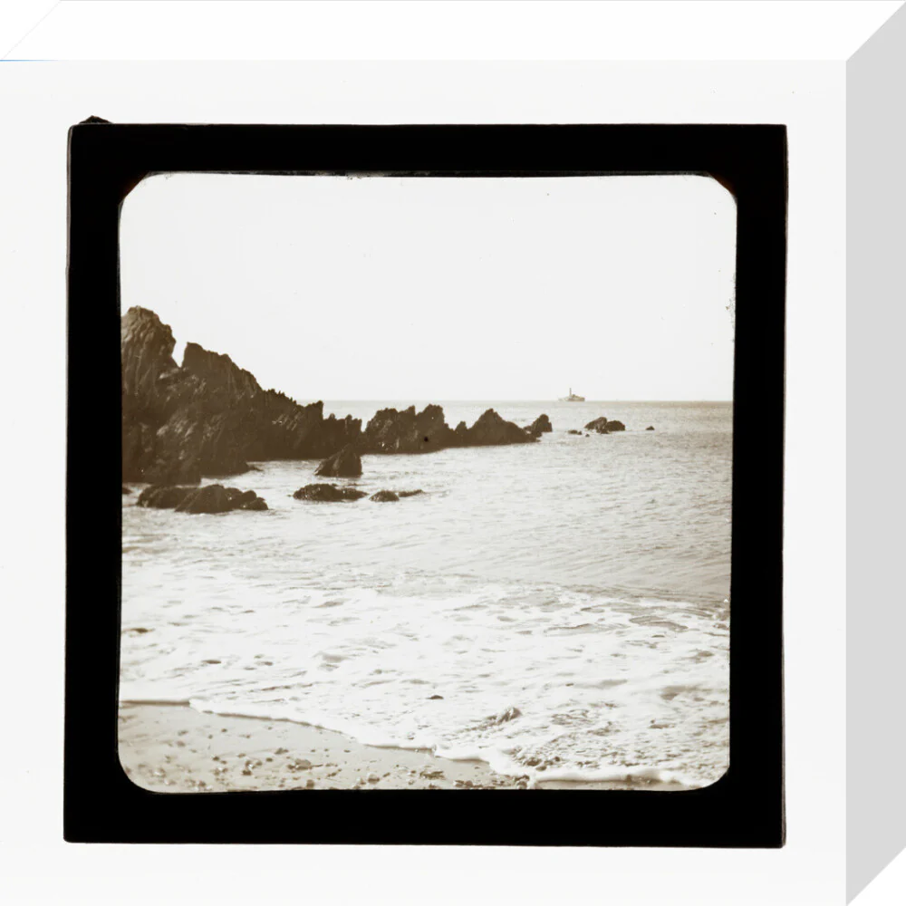 A magic lantern slide of a seascape by Birt Acres, c. 1893. - Image 26