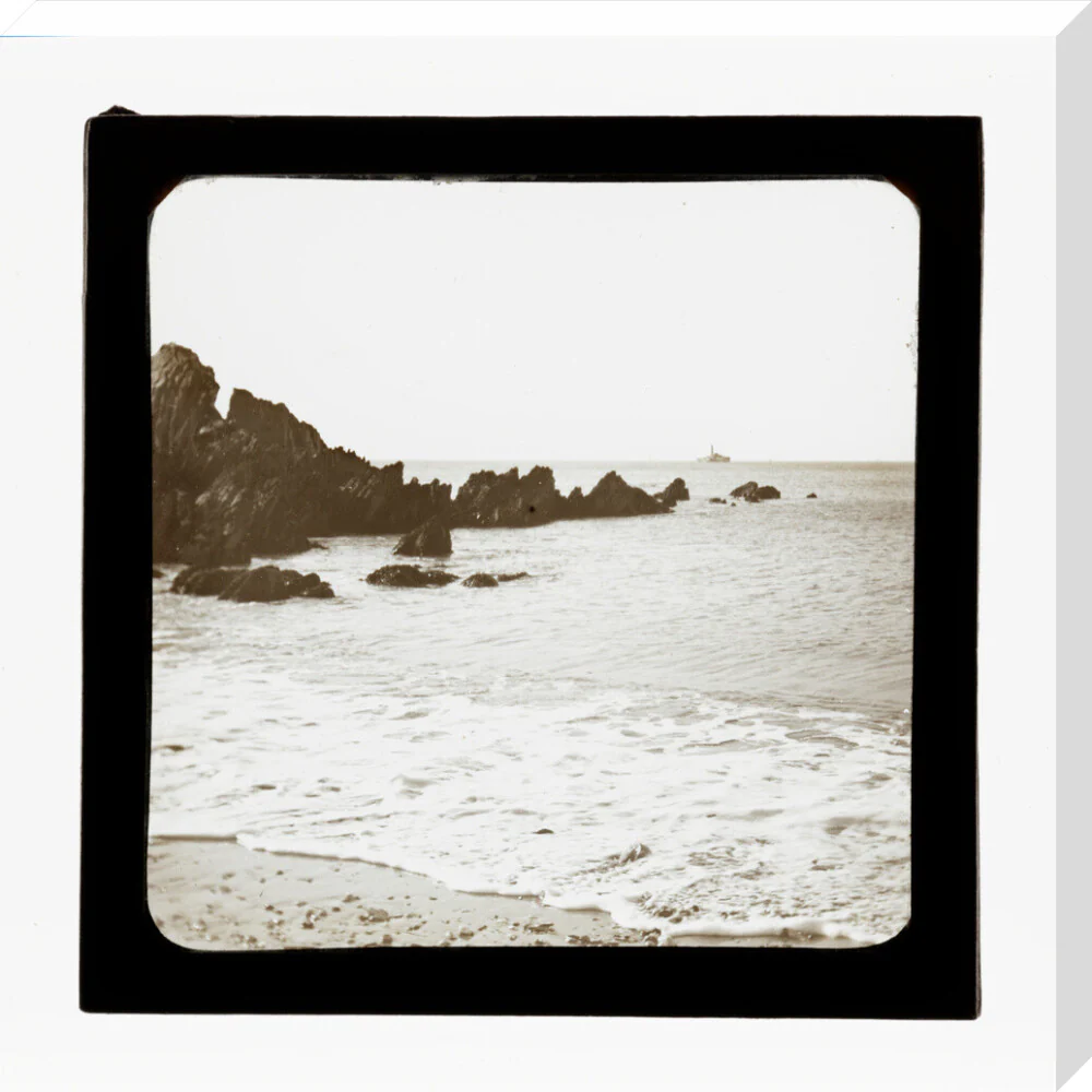 A magic lantern slide of a seascape by Birt Acres, c. 1893. - Image 28