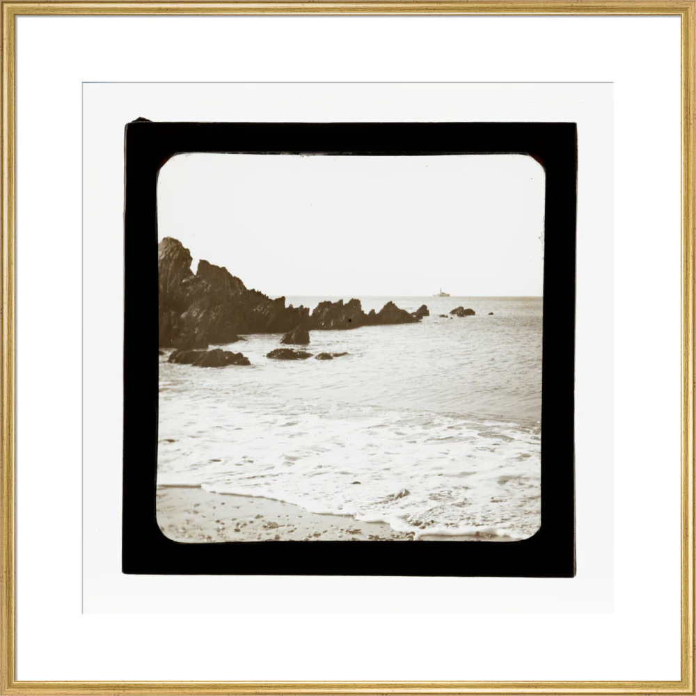 A magic lantern slide of a seascape by Birt Acres, c. 1893. - Image 48