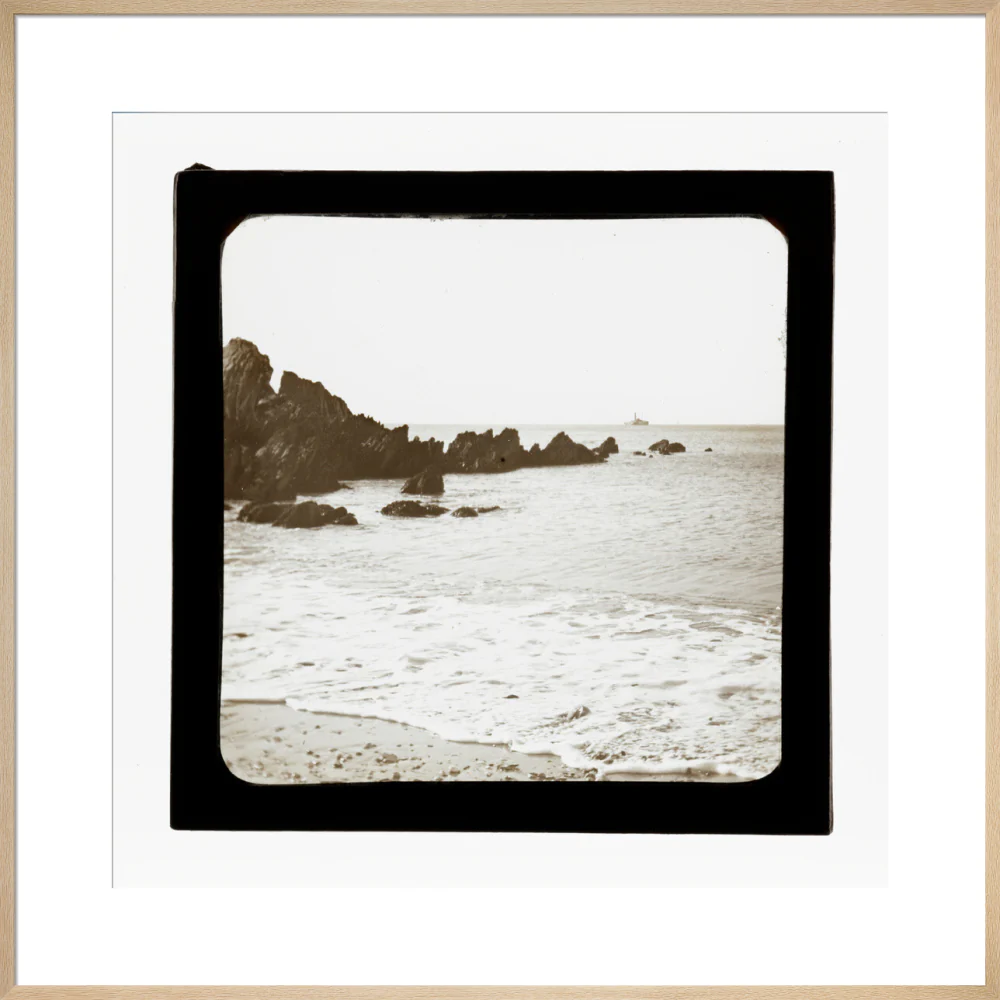 A magic lantern slide of a seascape by Birt Acres, c. 1893. - Image 49