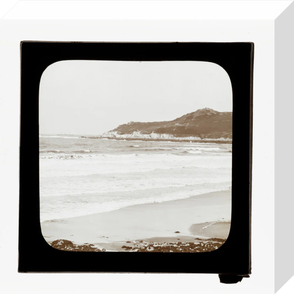 A magic lantern slide of a seascape by Birt Acres, c. 1893. - Image 26