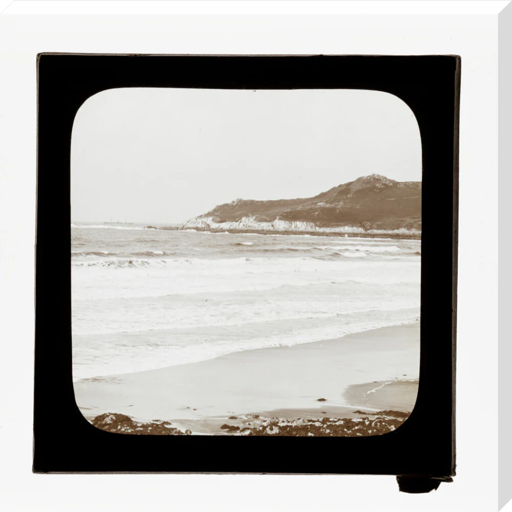 A magic lantern slide of a seascape by Birt Acres, c. 1893. - Image 29