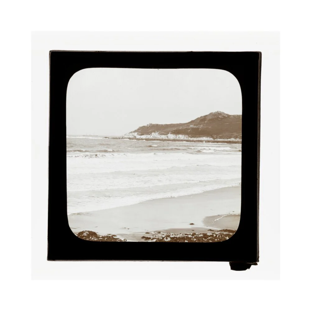 A magic lantern slide of a seascape by Birt Acres, c. 1893. - Image 30