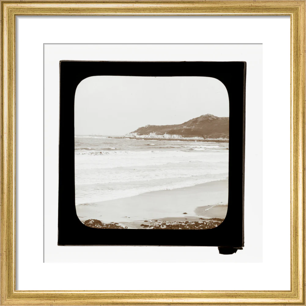 A magic lantern slide of a seascape by Birt Acres, c. 1893. - Image 5