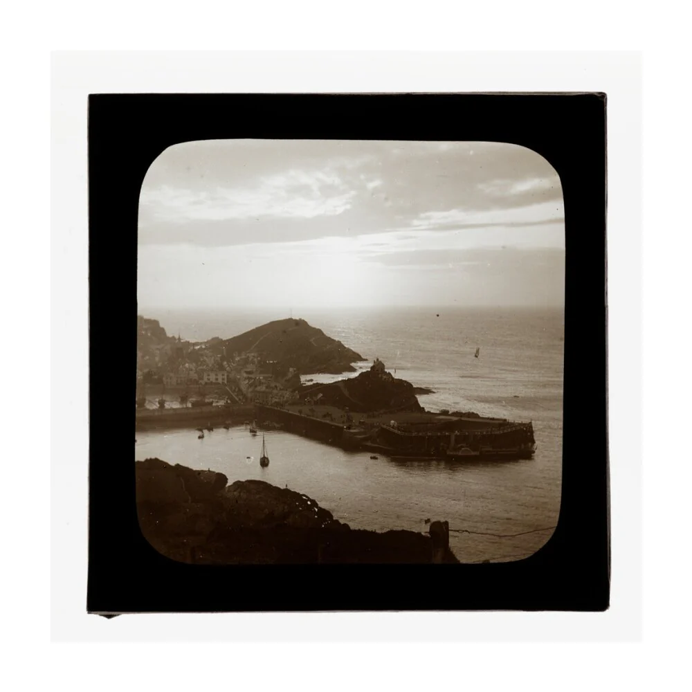 A magic lantern slide of sunset from Hillsborough by Birt Acres, c. 1893. - Image 24