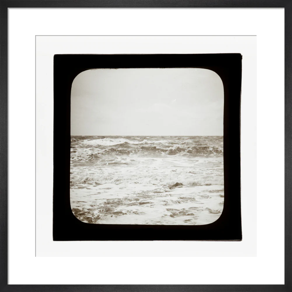 A magic lantern slide of sea waves crashing against the shore by Birt Acres, c. 1893. - Image 8