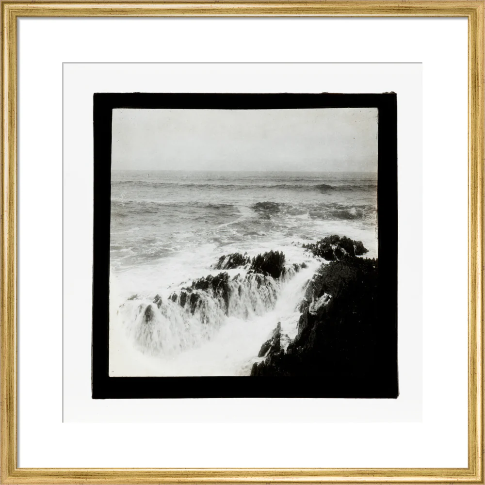 A magic lantern slide of a seascape by Birt Acres, c. 1893. - Image 10