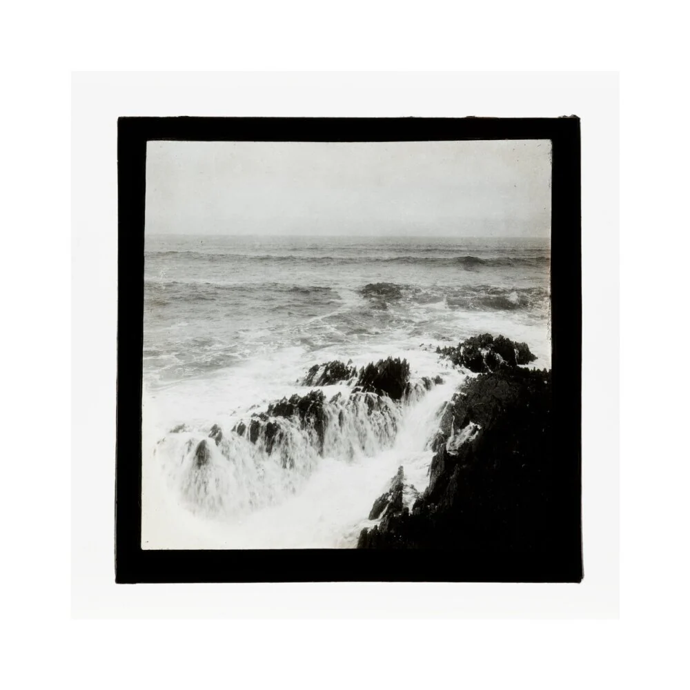 A magic lantern slide of a seascape by Birt Acres, c. 1893. - Image 12
