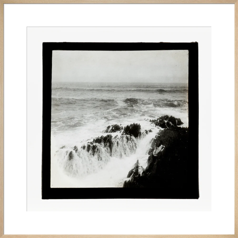 A magic lantern slide of a seascape by Birt Acres, c. 1893. - Image 21