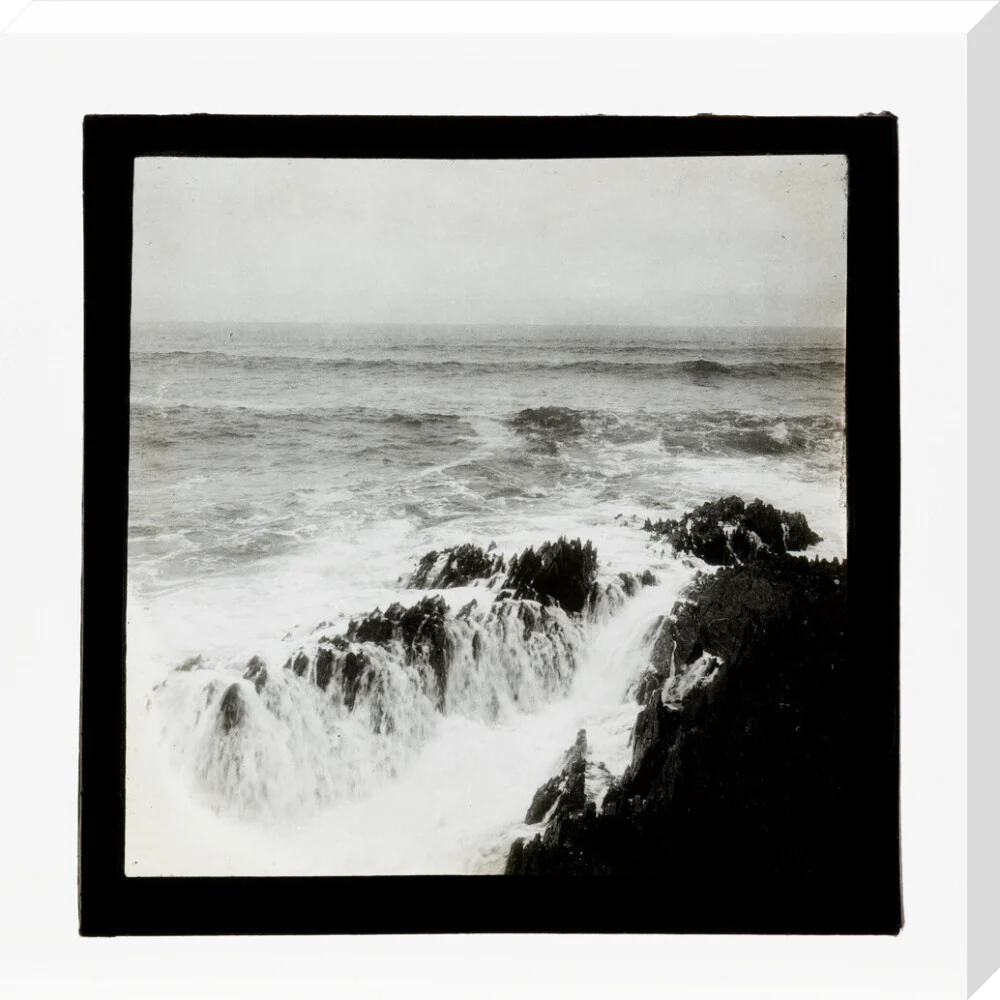 A magic lantern slide of a seascape by Birt Acres, c. 1893. - Image 28