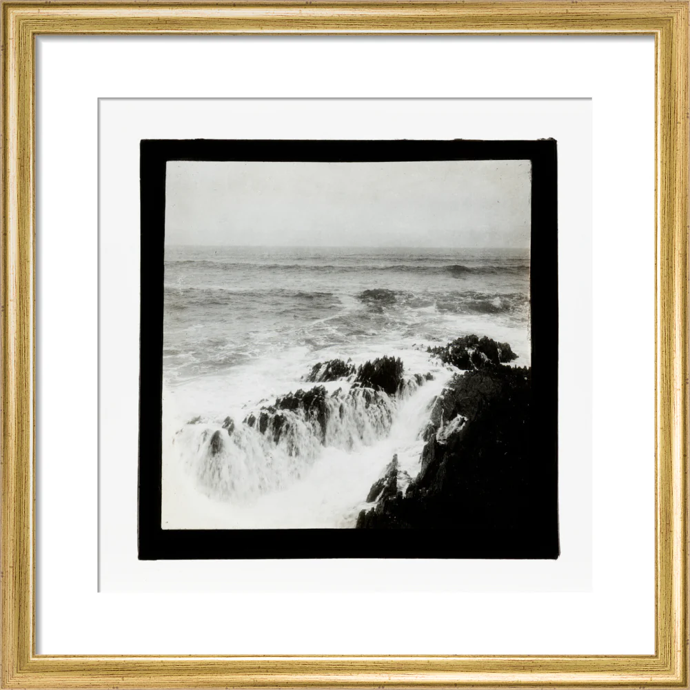 A magic lantern slide of a seascape by Birt Acres, c. 1893. - Image 33