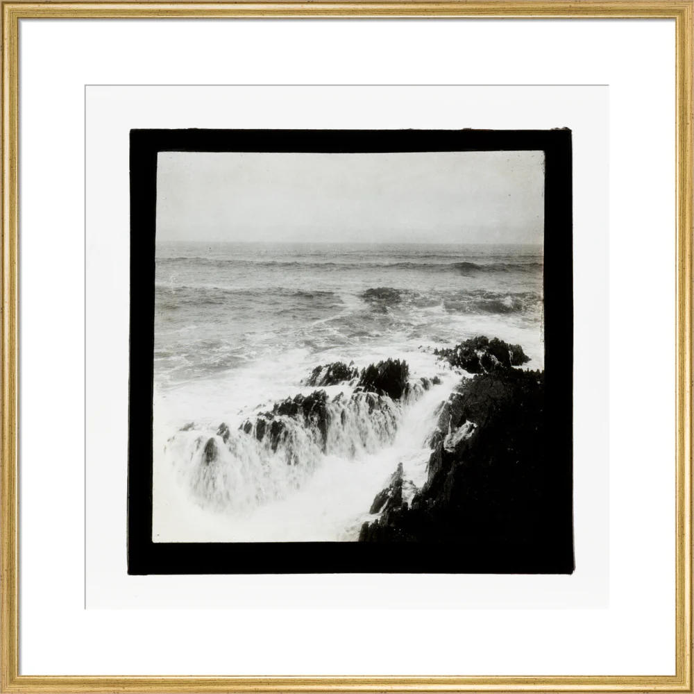 A magic lantern slide of a seascape by Birt Acres, c. 1893. - Image 43
