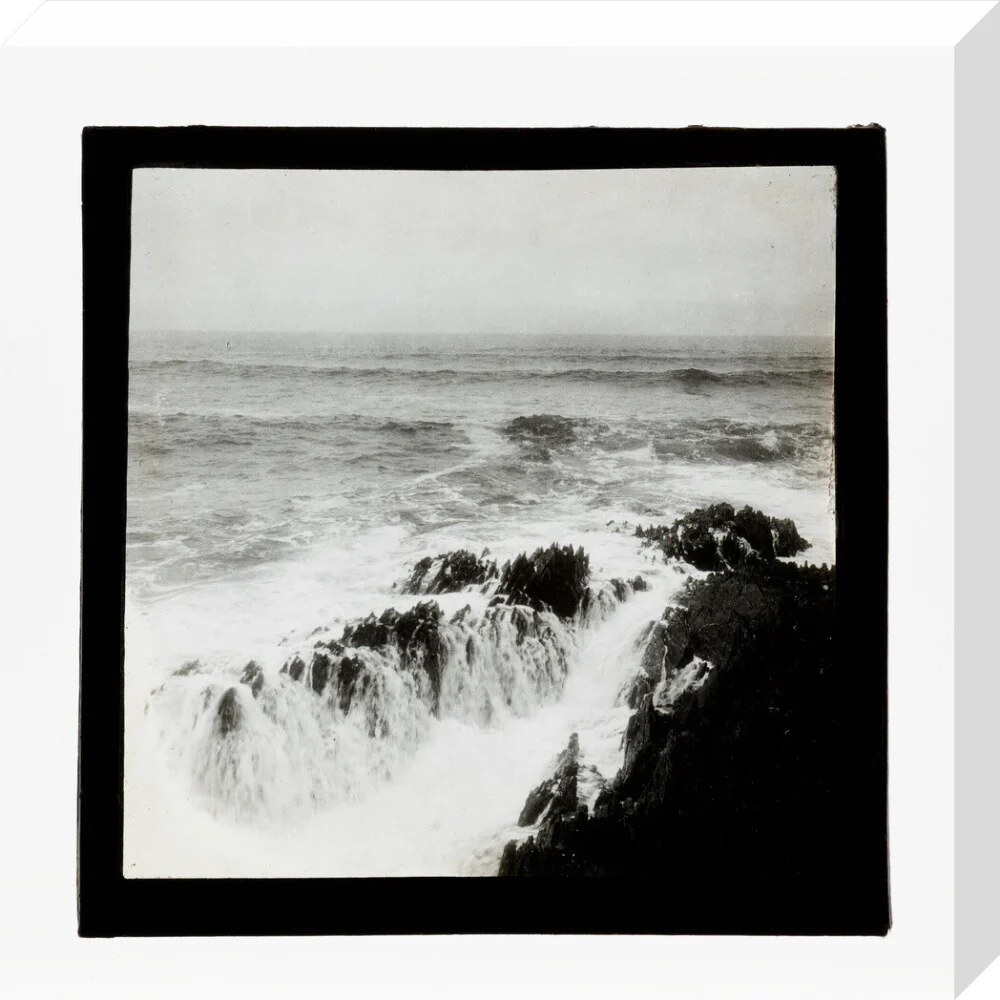 A magic lantern slide of a seascape by Birt Acres, c. 1893. - Image 55
