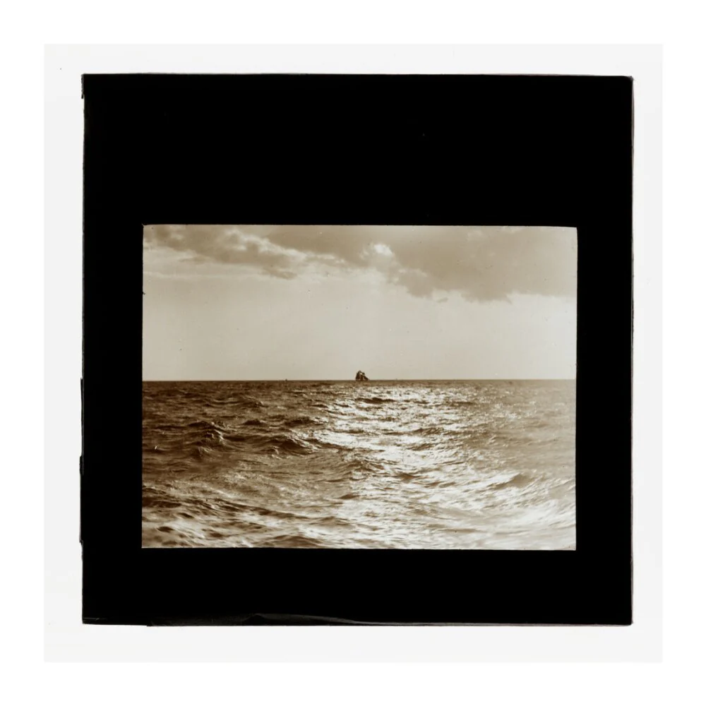 A magic lantern slide of the Bristol Channel off Lynton by Birt Acres, c. 1893. - Image 30