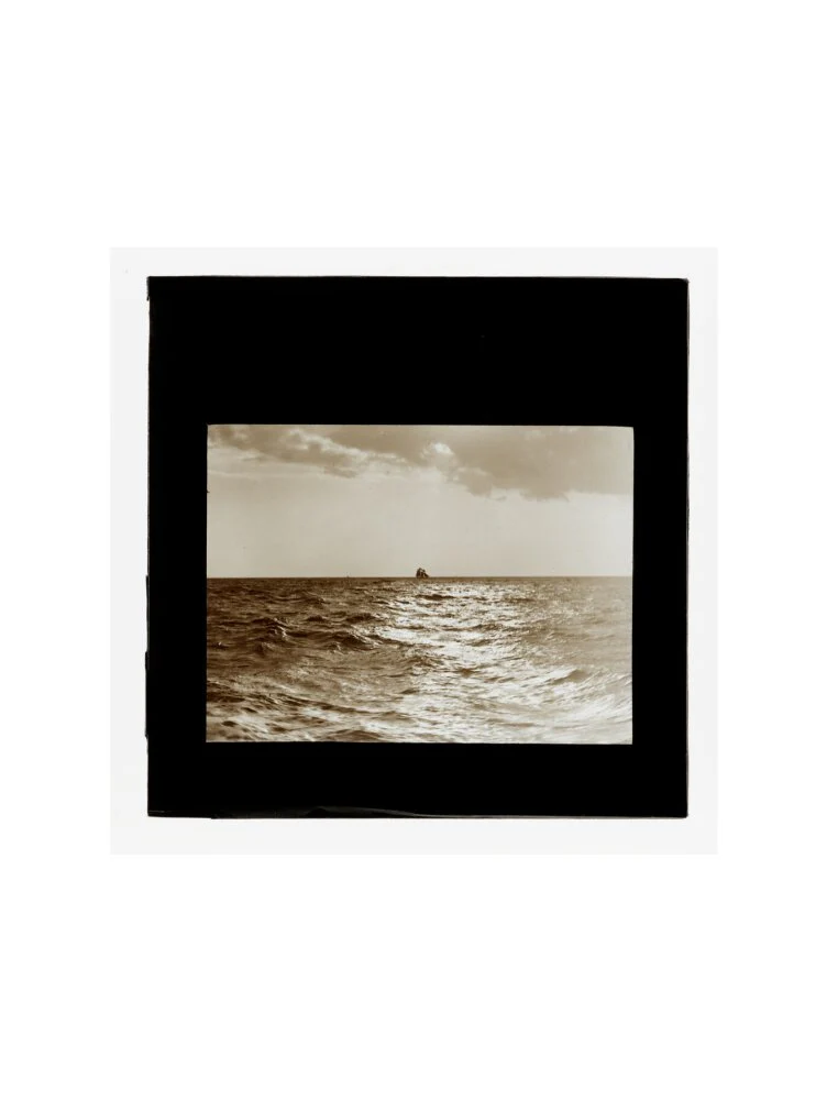 A magic lantern slide of the Bristol Channel off Lynton by Birt Acres, c. 1893. - Image 45