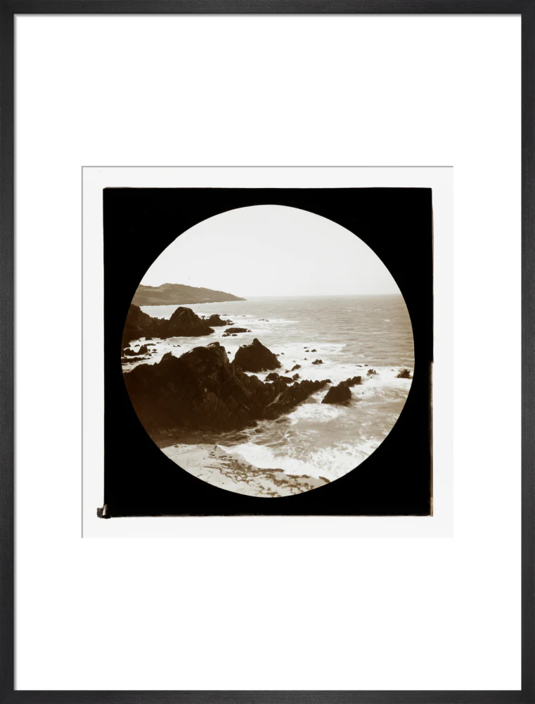 A magic lantern slide of a seascape by Birt Acres, c. 1893. - Image 18