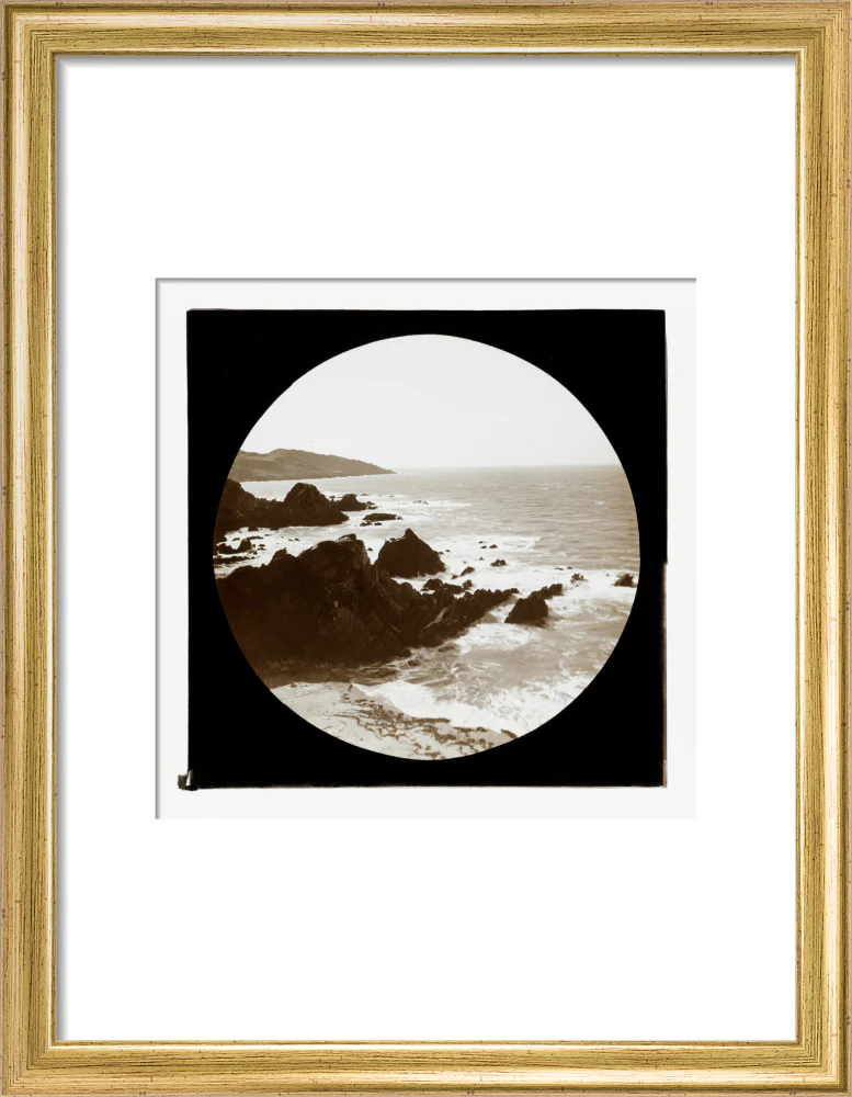 A magic lantern slide of a seascape by Birt Acres, c. 1893. - Image 43
