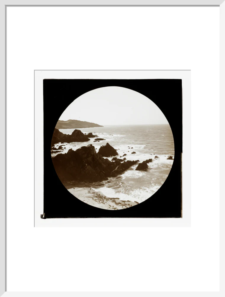 A magic lantern slide of a seascape by Birt Acres, c. 1893. - Image 52