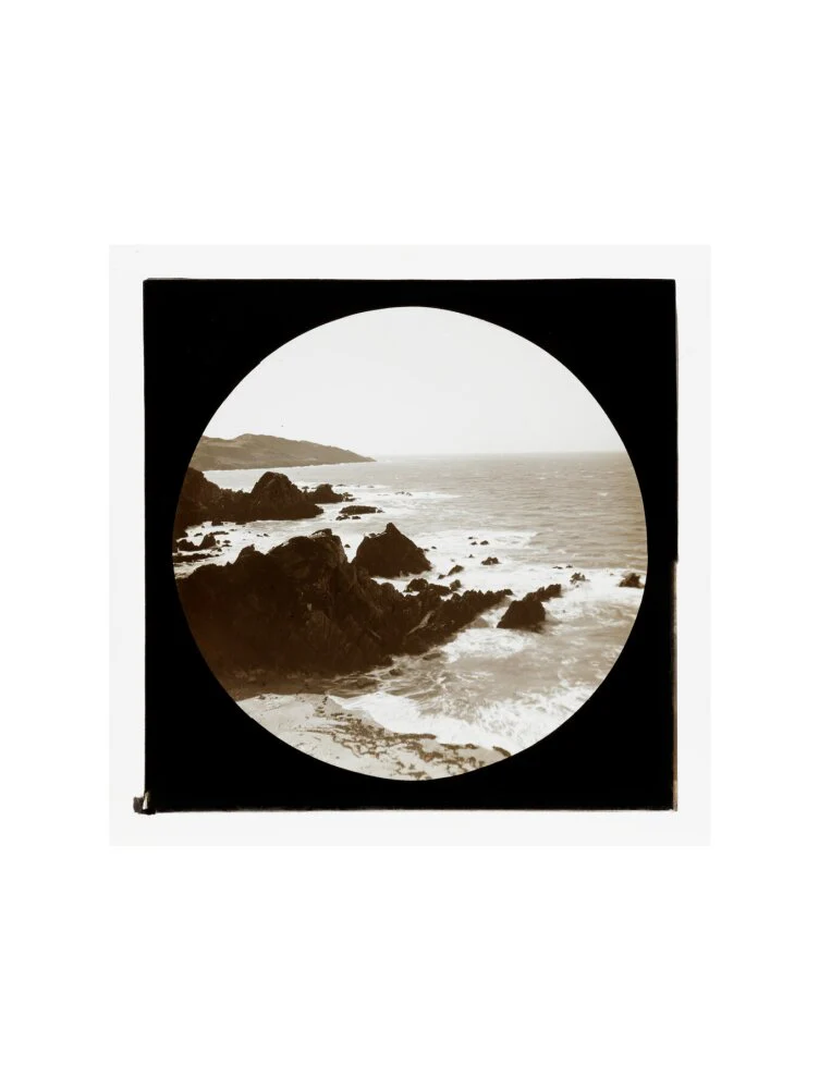 A magic lantern slide of a seascape by Birt Acres, c. 1893. - Image 55