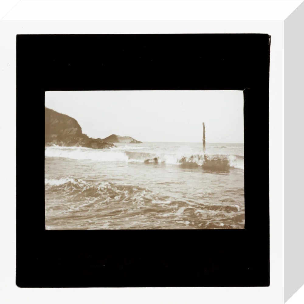 A magic lantern slide of Hele Bay, North Devon by Birt Acres, c. 1893. - Image 64