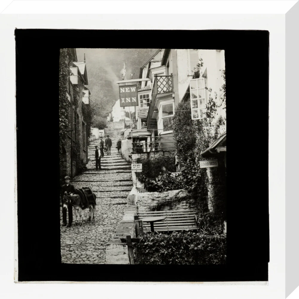 A magic lantern slide of Clovelly by Birt Acres, c. 1893. - Image 65