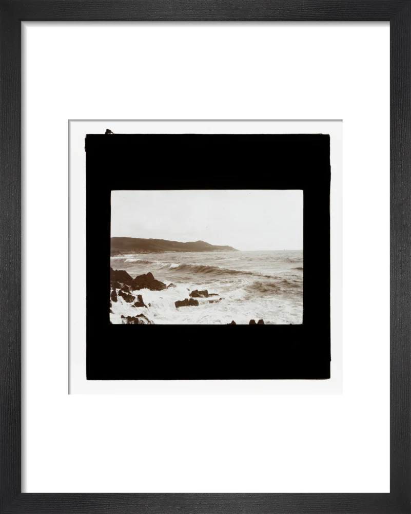A magic lantern slide entitled 'Mortehoe, North Devon', by Birt Acres, 1893. - Image 3