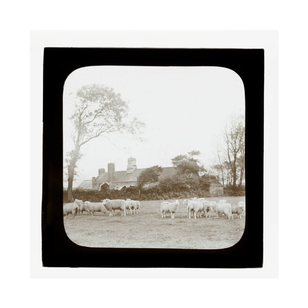 A magic lantern slide entitled 'An Old Homestead' by Birt Acres, c. 1893. - Image 28