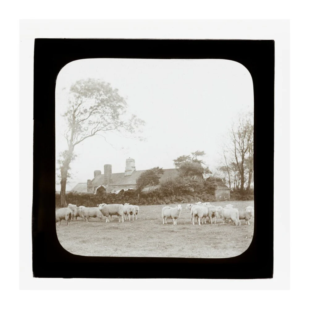 A magic lantern slide entitled 'An Old Homestead' by Birt Acres, c. 1893. - Image 63