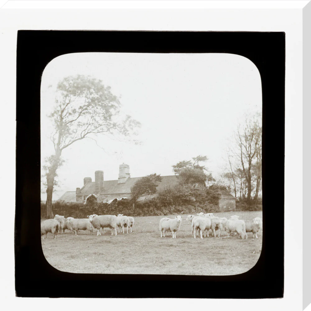A magic lantern slide entitled 'An Old Homestead' by Birt Acres, c. 1893. - Image 67