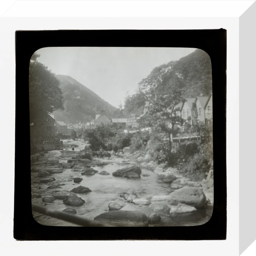 A magic lantern slide of Lynmouth by Birt Acres, c. 1893. - Image 64
