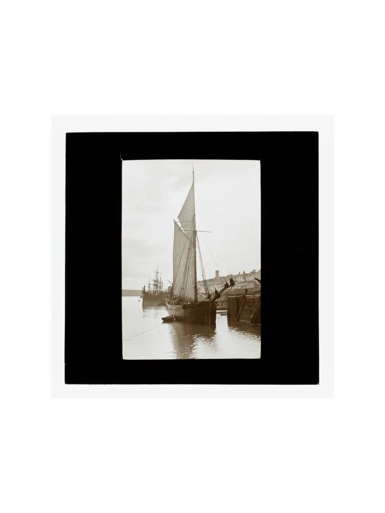 A magic lantern slide of Appledore by Birt Acres, c. 1893. - Image 55