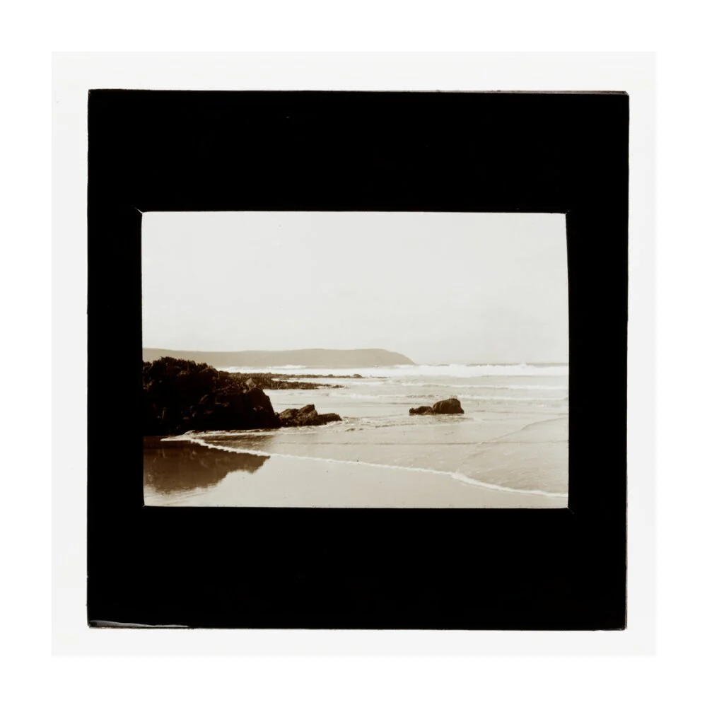 A magic lantern slide showing Woolacombe by Birt Acres, c. 1893. - Image 29