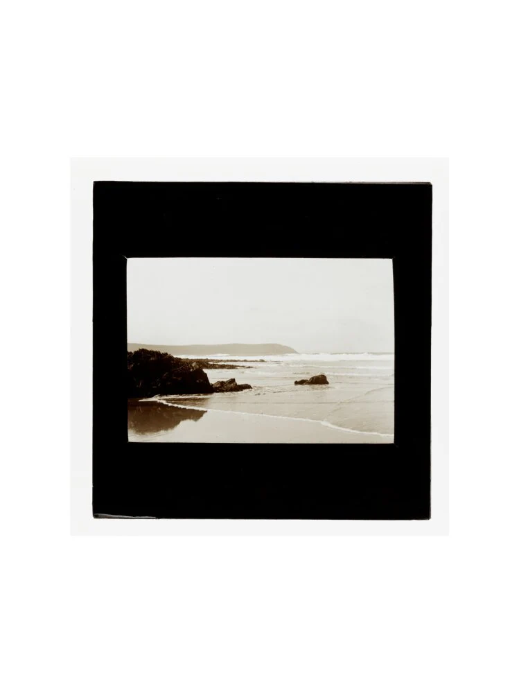 A magic lantern slide showing Woolacombe by Birt Acres, c. 1893. - Image 50