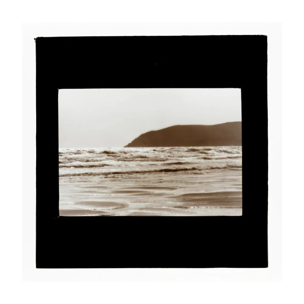 A magic lantern slide showing Woolacombe by Birt Acres, c. 1893. - Image 29