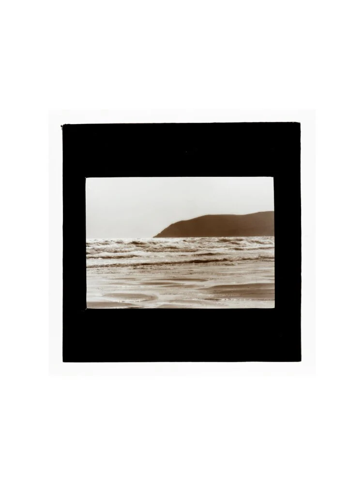 A magic lantern slide showing Woolacombe by Birt Acres, c. 1893. - Image 7